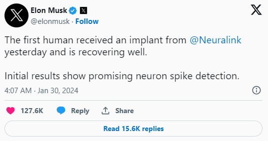 Elon Musk Tweet on Recent Trials