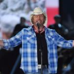 On April 7, 2014, Toby Keith is seen playing in Las Vegas at ACM Presents an All-Star Salute to the Troops.