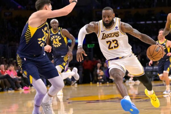 LeBron James and company prevailed in a game that had the highest scoring total of the season LA Lakers.