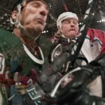 This match between Stars forward Guy Carbonneau and Avalanche forward Aaron Miller shows how hard the 1999 playoff series was for the team from Colorado Matt McClearin